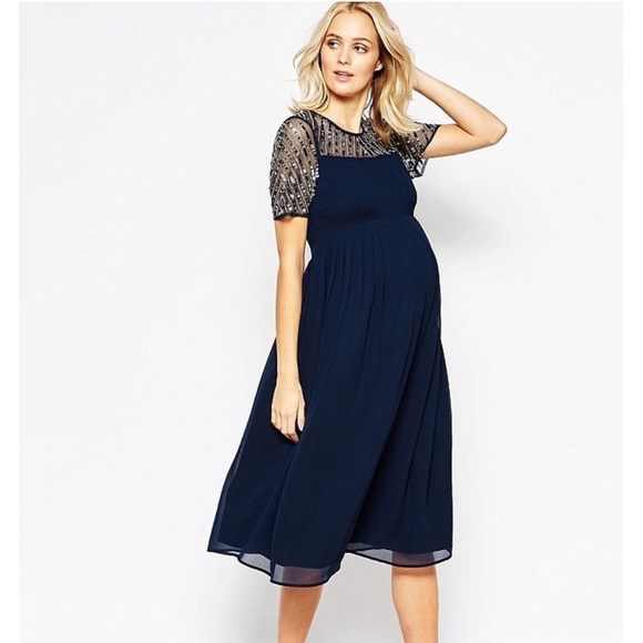 ASOS Maternity Dresses & Skirts - Maya Maternity Midi Sequin Dress